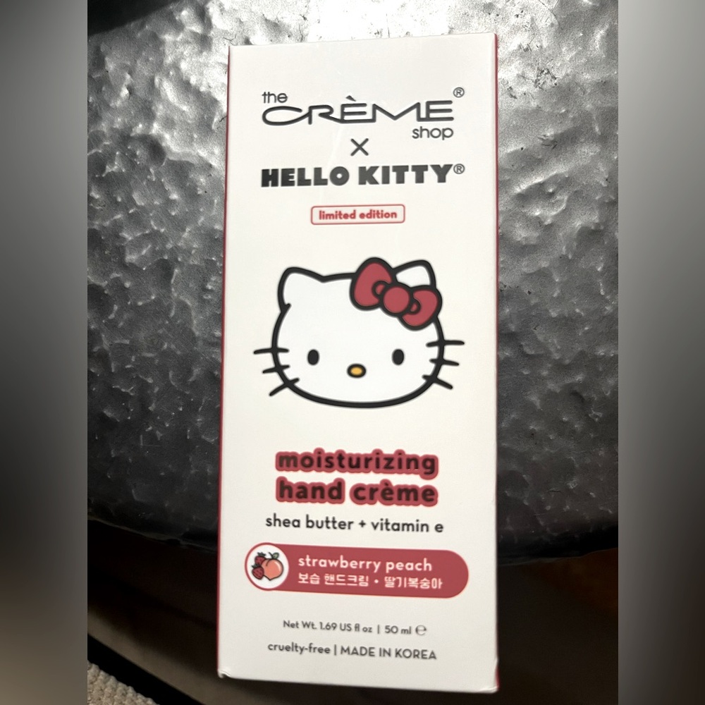 Hello Kitty The Crème Shop Limited Edition Strawberry Peach Hand Cream